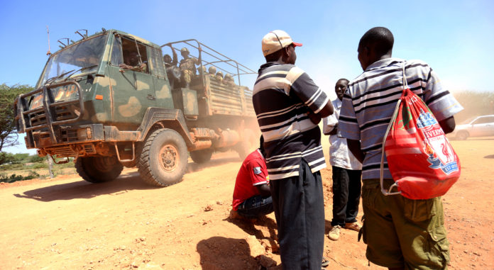 Non local teachers camp in Mandera military airstrip demanding transfer