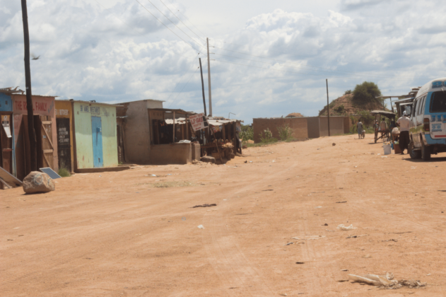 Derelict township in diamond-rich area.