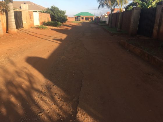 Tarred roads disappear owing to dereliction and neglect in Zimbabwe.