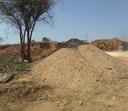 Sand poaching in Zimbabwe's towns, cities.