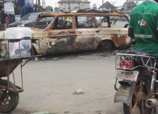 Ambulance set on fire in Oyigbo