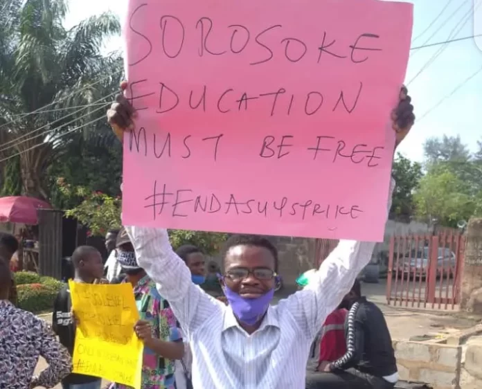 ASUU Strike Student Demonstrations in Nigeria