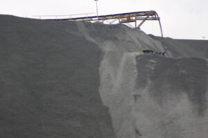 Mine tailings at Letseng Diamonds Mine in Lesotho