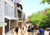 Lunch hour in Windhoek's Central Business District (CBD) with residents walking through Post Street Mall, Windhoek's main business center..