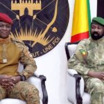 Heads of State for Burkina Faso, Captain Ibrahim Traoré (left) and Colonel Assimi Goïta of Mali (right).